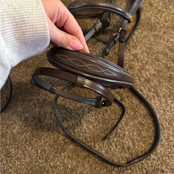 Kudos Competition Flash Bridle Havana - Picture 7 of 9